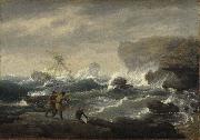 Thomas Birch Shipwreck France oil painting artist